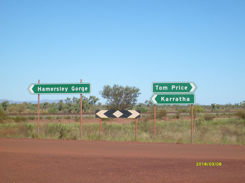 Upgraded Tom Price signage for popular attractions