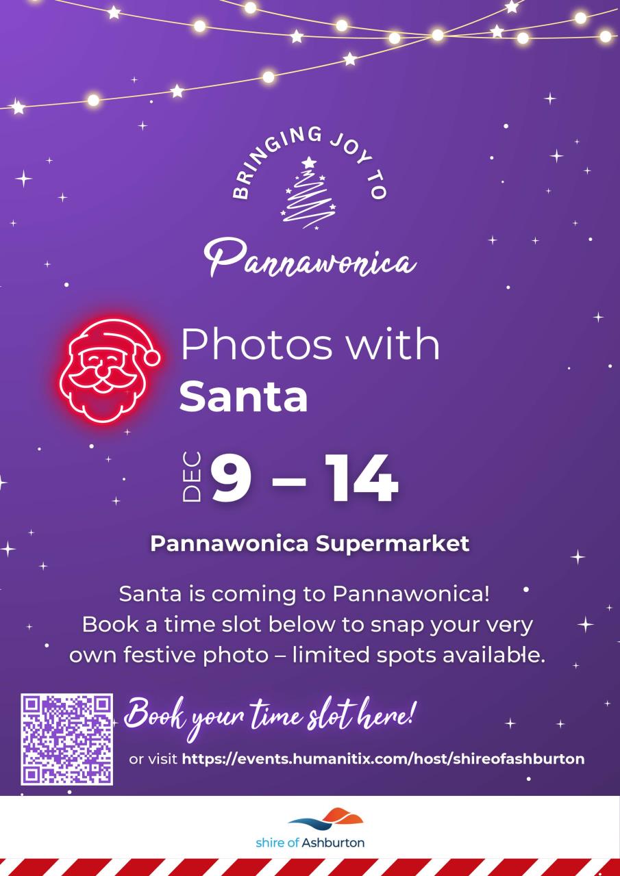 Pannawonica - Photos with Santa