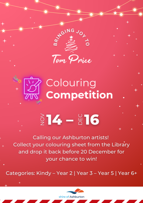 Tom Price Christmas Colouring Competition