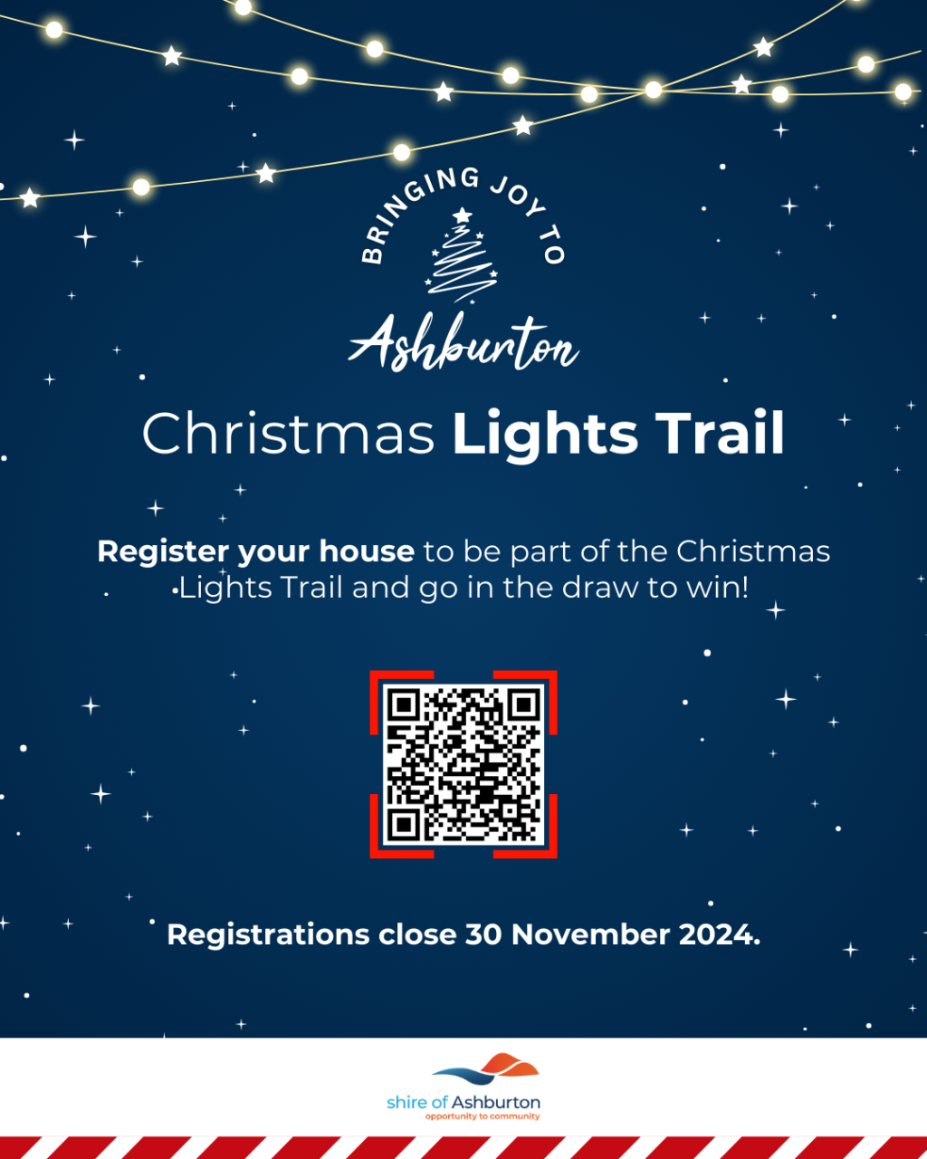 2024 Christmas Lights Trail Map