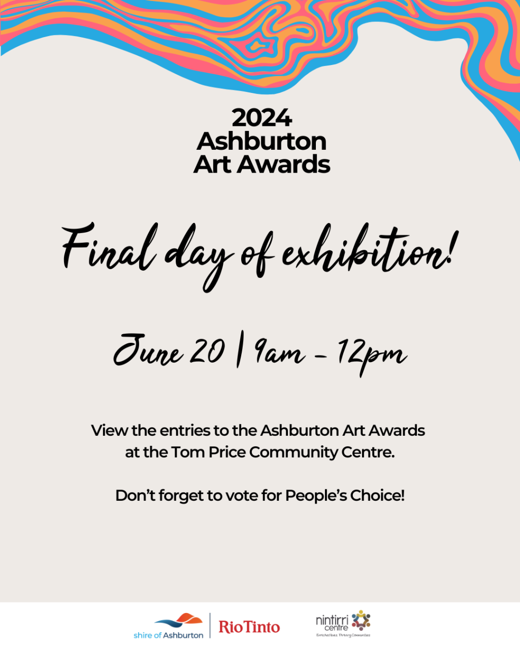 Final day of Ashburton Arts Awards exhibition!