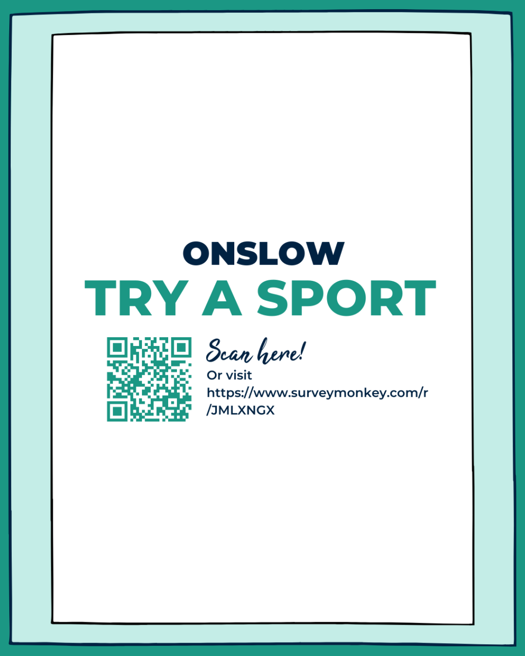 Onslow – Try a Sport Survey!